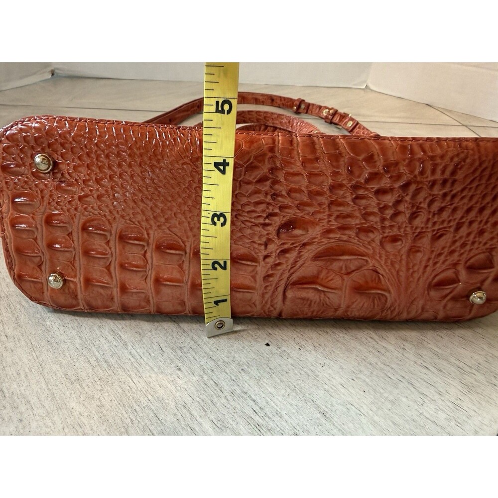 Brahmin Medium Asher Tote Leather Shoulder Bag‎ Pecan Melbourne Croc-Embossed - Picture 7 of 16